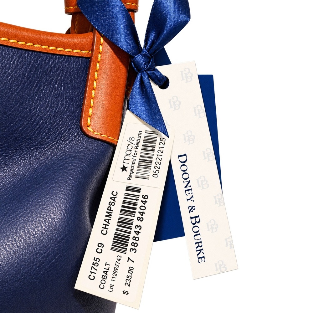 Dooney & Bourke Champsac Cobalt Blue Leather Hobo Bag C1755 C9 NWT - Picture 4 of 6